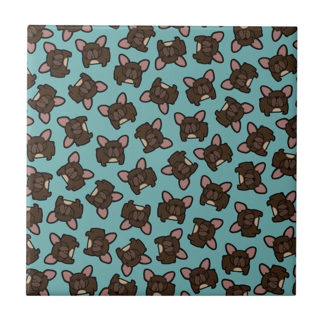 Brindle Frenchie Tile (Front)
