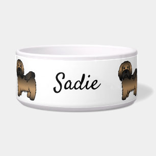 Brindle Havanese Cute Cartoon Dog & Name