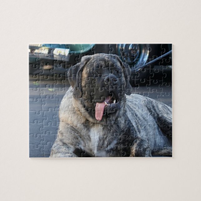 Brindle Mastiff Dog Jigsaw Puzzle (Horizontal)