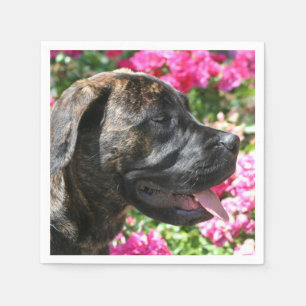 Brindle Mastiff puppy Napkin