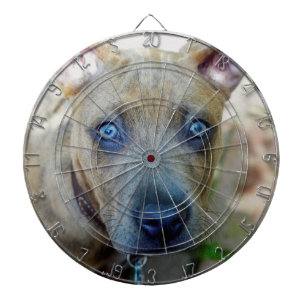 Brindle Pit Bull Puppy by Shirley Taylor Dartboard