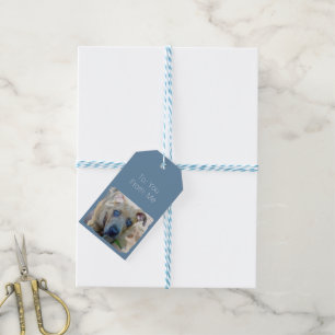 Brindle Pit Bull Puppy by Shirley Taylor Gift Tags
