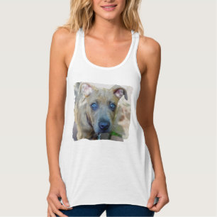 Brindle Pit Bull Puppy by Shirley Taylor Singlet