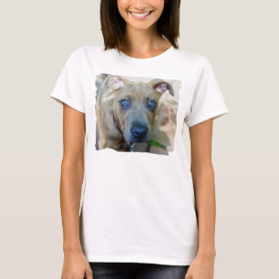Brindle Pit Bull Puppy by Shirley Taylor T-Shirt