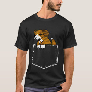 Brindle Pitbull Pocket T-Shirt