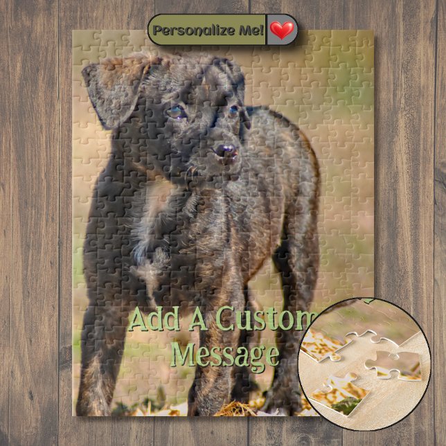 Brindle Puppy Profile Portrait Jigsaw Puzzle (Brindle Puppy Profile Portrait Jigsaw Puzzle)