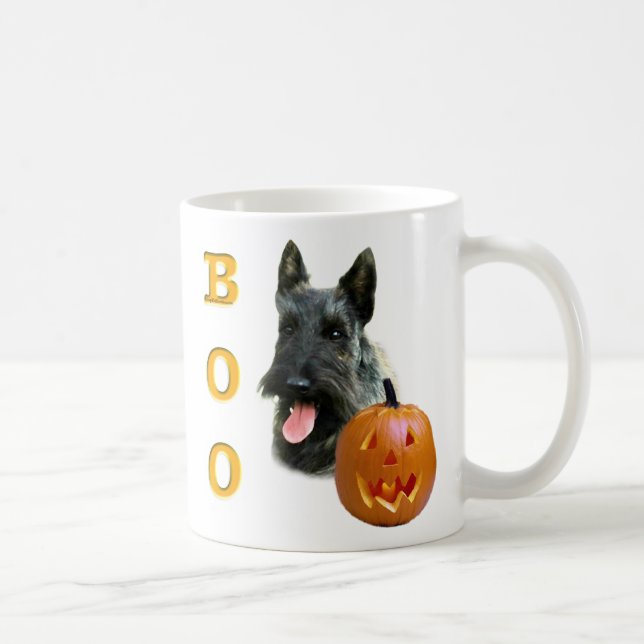 Brindle Scottish Terrier Boo Coffee Mug (Right)