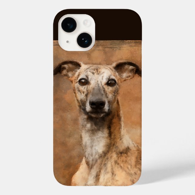Brindle Whippet Dog Case-Mate iPhone Case (Back)