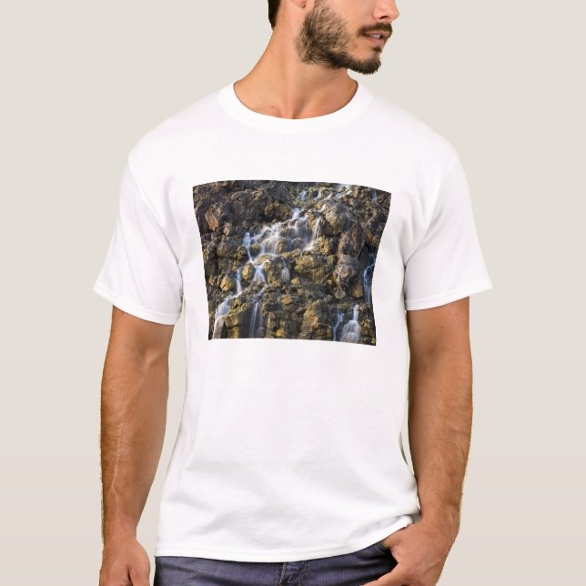 Brine falls from volcanic rock drop off 2 T-Shirt (Front)