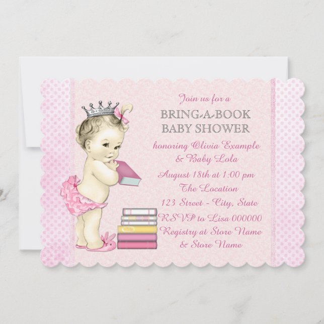 Bring a Book Baby Shower Invitation (Front)