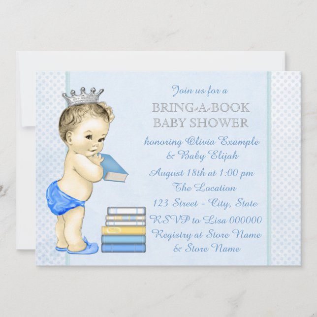 Bring A Book Baby Shower Invitation (Front)
