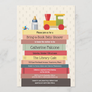 Bring a Book Baby Shower Invitation
