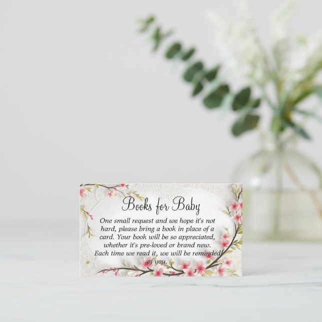 bring a book baby shower invitations (Standing Front)