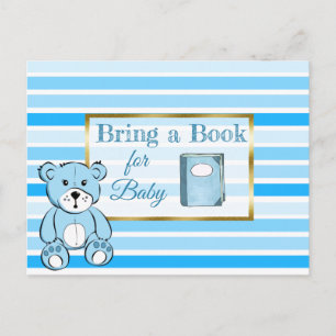 Bring a Book for Baby Baby Shower Card