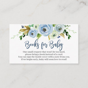 Bring a book for baby boy enclosure card