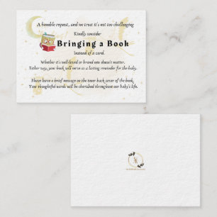 Bring a Book for the Baby Shower Enclosure Card