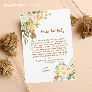 Bring a Book for the Baby Watercolor Baby Shower Thank You Card