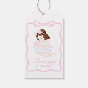 Bring a Doll Birthday Preppy Grandmillennial Gift Tags