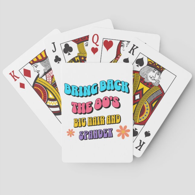 Bring Back the ’80s Playing Cards (Back)