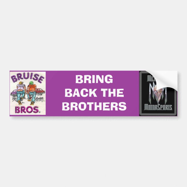 BRING BACK THE BROTHERS BUMPER STICKER (Front)