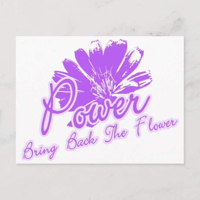 Bring Back the Flower Power Postcard (Front)
