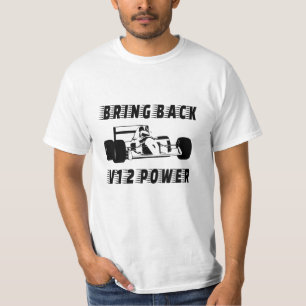 Bring back V12 power Race Car Silhouette T-Shirt