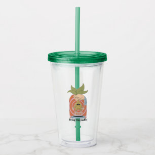 "Bring Earmuffs!" Screaming Mandrake Graphic Acrylic Tumbler