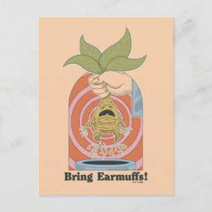 "Bring Earmuffs!" Screaming Mandrake Graphic Postcard