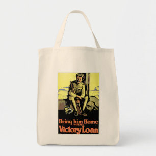 Bring him Home with the Victory Loan Tote Bag