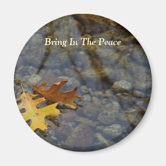 Bring In The Peace Sequoia Leaves/Brook Magnet