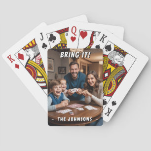Bring It Funny Family Games Night Customised Photo Playing Cards