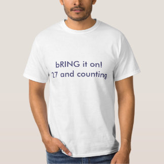 bRING it on!27 and counting baseball, 27 T-Shirt
