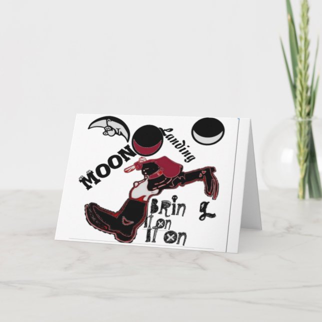 Bring It On – Playful Christmas & Space Mashup Holiday Card (Front)