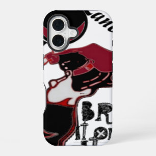 Bring It On – Playful Christmas & Space Mashup iPhone 16 Case