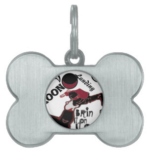 Bring It On – Playful Christmas & Space Mashup Pet ID Tag