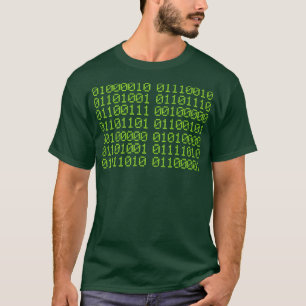BRING ME PIZZA In Binary Code for gamer and progra T-Shirt