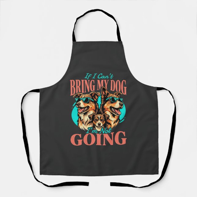 Bring My Dog Retro Dog Lover Apron (Front)