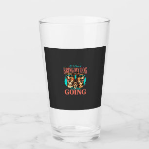 Bring My Dog Retro Dog Lover Glass