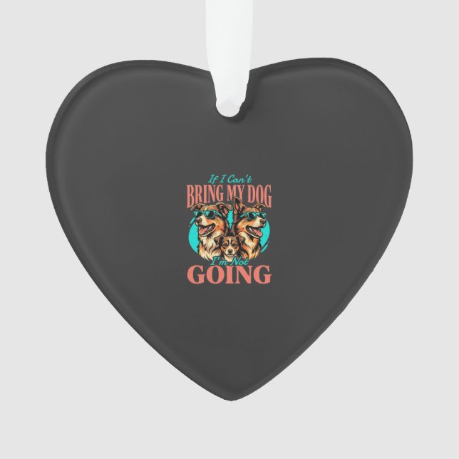 Bring My Dog Retro Dog Lover Ornament (Front)
