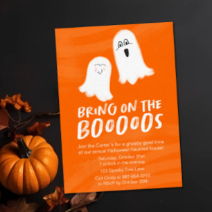 Bring on the Booos Halloween Invitation