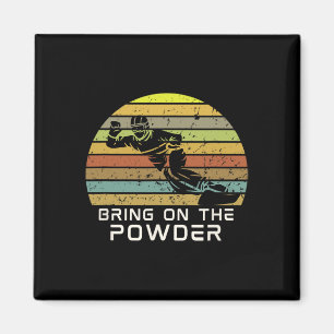 Bring On The Power Snowboarding Funny Snowboard 1  Magnet