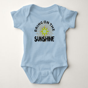 Bring On The Sunshine Design - Baby Jersey Bodysui Bodysuit