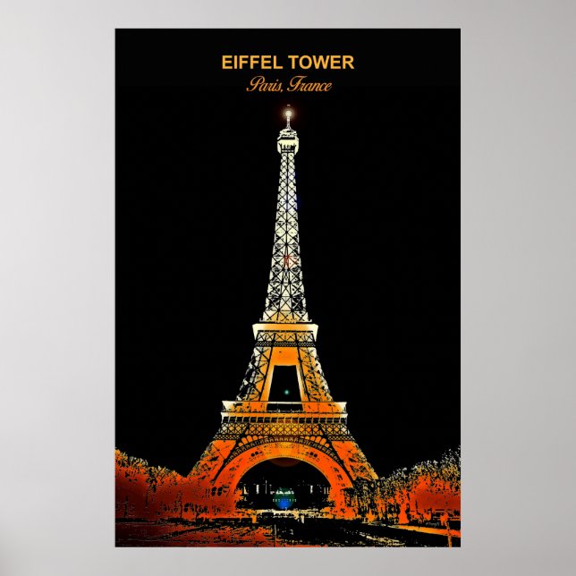 Bring Paris Home: Eiffel Tower Travel Poster (Front)