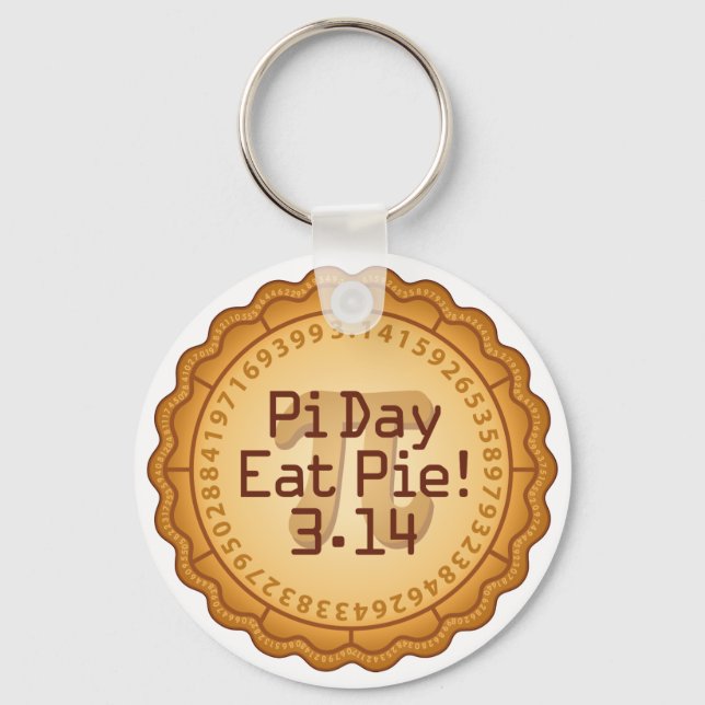 Bring Pie for Pi Day Key Ring (Front)