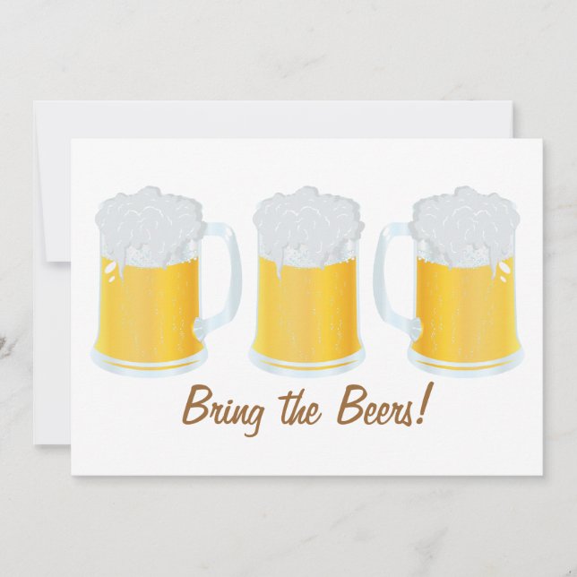 Bring the Beers Beerfest Party Invite (Front)