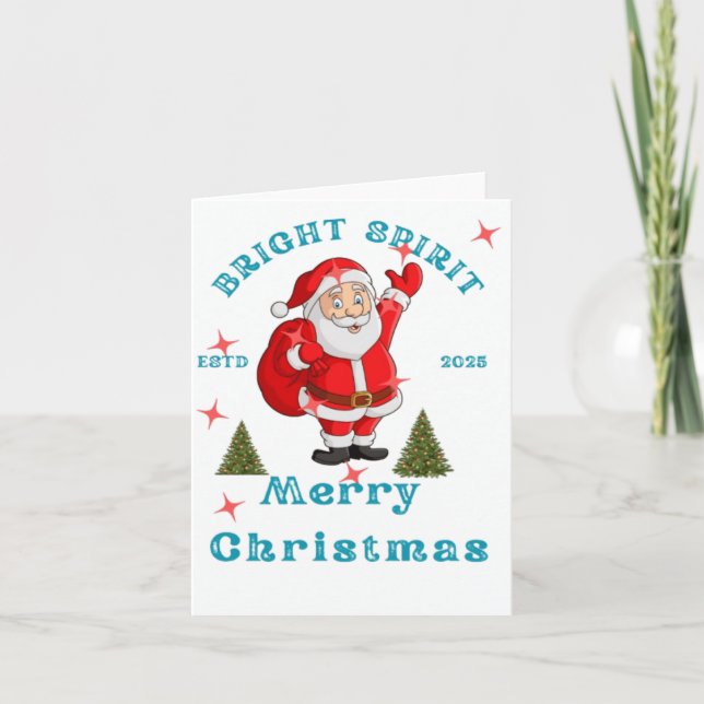 Bring the holiday cheer to life with Santa design  Invitation (Front)