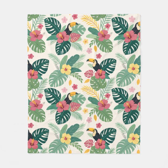 Bring the Jungle Home Fleece Blanket (Front)