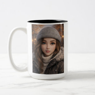 Bring Your Favourite Character to Life on Your Mor Two-Tone Coffee Mug