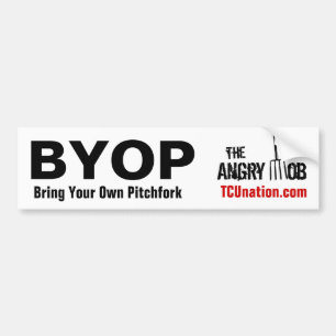 Bring Your Own Pitchfork Bumper Sticker