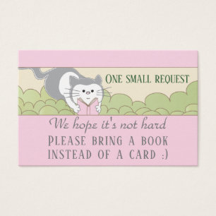 BringABook "Library?Pink" Insert Card/Personalise